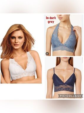 Lot of 3 Maidenform Lace Bralettes- T Back & Longline